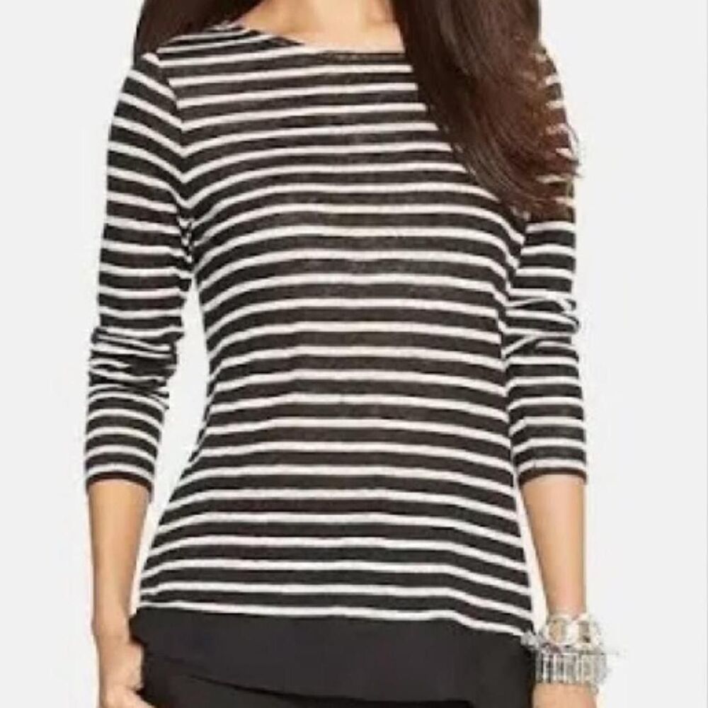 Lauren Ralph Lauren Linen Stripe Blouse